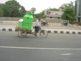 Large lime green milk jugs