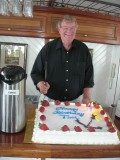 At his surprise 70th birthday party on June 24, 2007