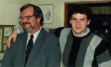 With Christopher, c. 1985