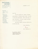 An early letter from William F. Buckley