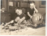 Tim with his brother Richard. This photo was published in the Milwaukee Sentinel in the early 1940s.