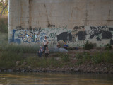 Teens Under the Hiway 77 Bridge