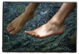 feet over water