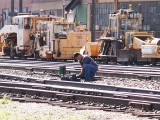 Conductor for UP Engine 717 throwing switches at Sterling 3.JPG