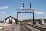Buda, Illinois Chicago, Burlington & Quincy Depot, northbound view.JPG