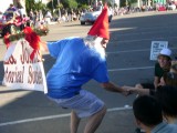 Watch out! Hes coming for the children!