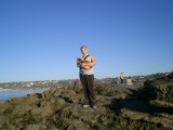 Madi and Lyle admiring the tide pools