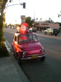 Santa hits the dinner special at Cafe Milano