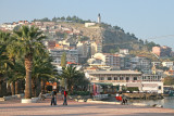 statue of Ataturk overlooking  Kusadasi