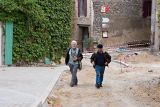 Arvin & Wade walking around Aigne
