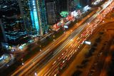 Traffic at night on Sheikh Zayed Road