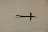 Fishing pirogue on the Niger, Bamako