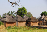Square shapped huts, Senegal