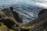 Looking down on the glacier