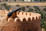 Cannon and tower, Nakhl Fort