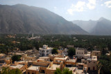 View of Nakhl and the Western Hajar Mountains