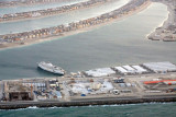 A second worker camp with ship for extra housing, Palm Jumeirah