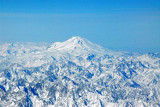 Mount Elbrus, Russia, the highest in Europe (5642m/18,510ft) Caucasus Mountains,