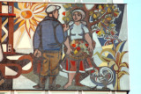Haus des Lehrers, Berlin Alexanderplatz, Mosaic frieze by Walter Womacka