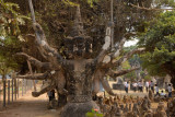 Buddha Park was built starting in 1958 combining elements of Buddhism and Hinduism