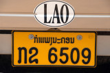 Lao License Plate