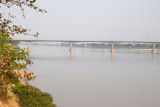 The Friendship Bridge over the Mekong River to Thailand