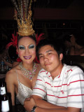 Jeng and a ladyboy at the Star Club