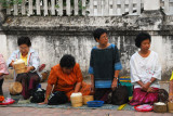 To avoid the excess number of tourists near the school, see the monks away from the center of town