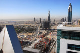Dubai International Financial Center site looking from U.P. Tower to Burj Dubai