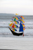 Kite in the shape of a sailing ship, Bali