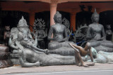 Bronze sculpture shop between Denpasar and Ubud