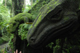 Giant lizard carved from stone, Sacred Monkey Forest