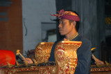 Member of a Balinese gamelan orchestra, Ubud
