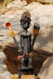 The figure on top of the Dogon Satimbe mask