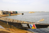 Pirogue on the south bank of the Niger River at the Timbuktu Ferry