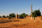Mudbrick village mosque between Segou and the Bani River bridge