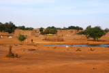 Village with a waterhole, just north of Haoussa-Foulane