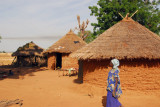 Old woman in the village 25km south of Kayes