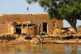 Niger River village, Mali