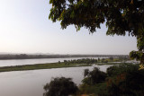 View of the Niger River from the Htel Le Sahel patio, Niamey