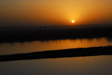 Sunset over the Niger River from the Hôtel Le Sahel, Niamey