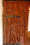 Carved wooden door, Royal Palace of Abomey