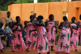 Festival dancers at the Palace of Behanzin, Abomey