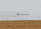 Fishing boat off the beach of Grand Popo
