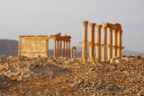 The 2nd Century funerary temple at the end of the Great Colonnade, Palmyra