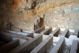 Uncovered tombs in the cave, Camp of Diocletian