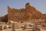 Fallen columns reused during the 12th Century fortification of the ancient temple by the Arabs
