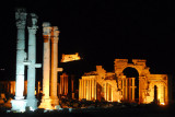 Monumental Archway, Palmyra, at night