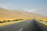 Damascus-Baghdad Highway heading east into the Syrian Desert