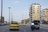 Highway through a modern section of Damascus